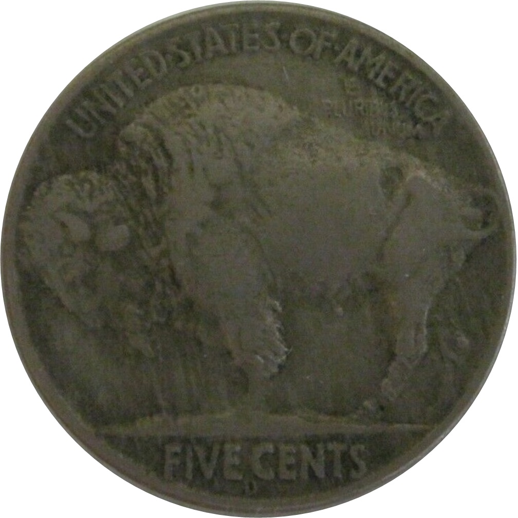 1937-D-5c-Buffalo-Nickel-3-Legs-#2